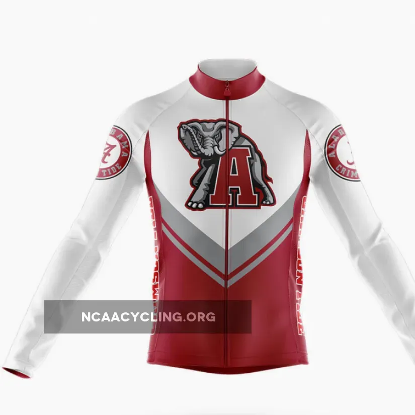 University of Alabama Long Sleeve Cycling Jersey Ver.3