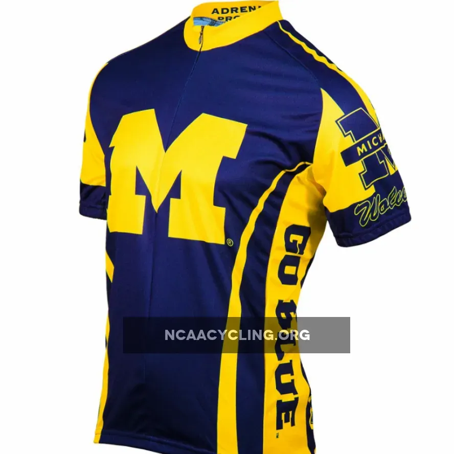 NCAA UM, U-M, U of M, UMich, Michigan Wolverines Cycling Jerseys