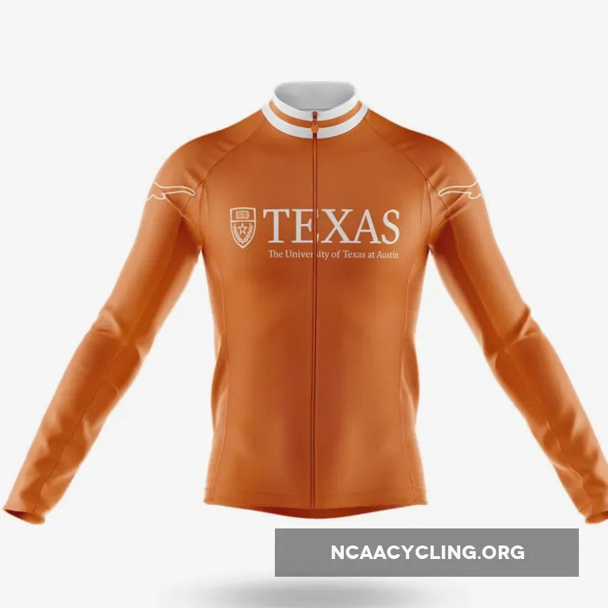 University of Texas Austin Long Sleeve Cycling Jersey Ver.3 | TEXAS BICYCLE JERSEY