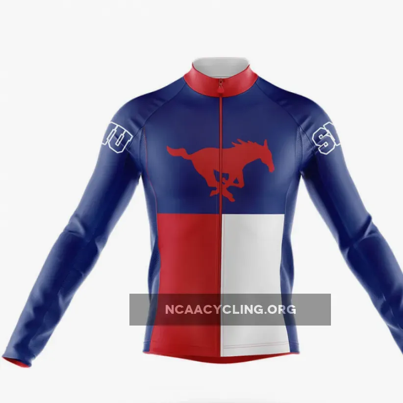 Southern Methodist University TX - Men's Cycling Kit - Long Sleeve Jersey