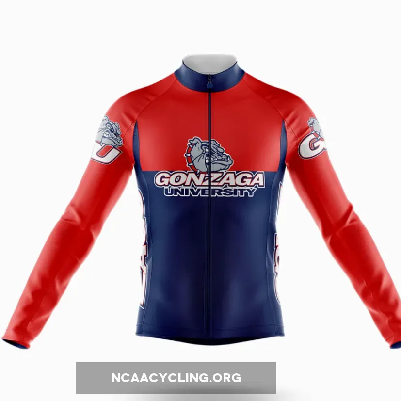 Gonzaga University V2 Long Sleeve Cycling Jersey Only