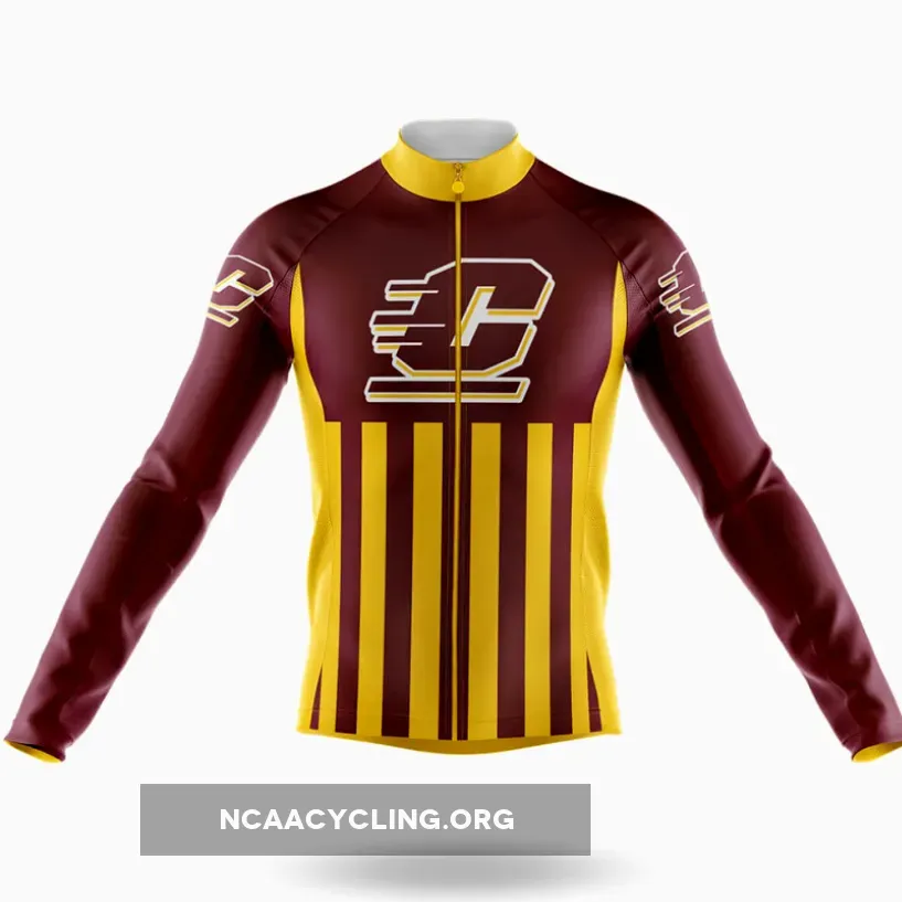 Central Michigan University USA Long Sleeve Cycling Jersey Only