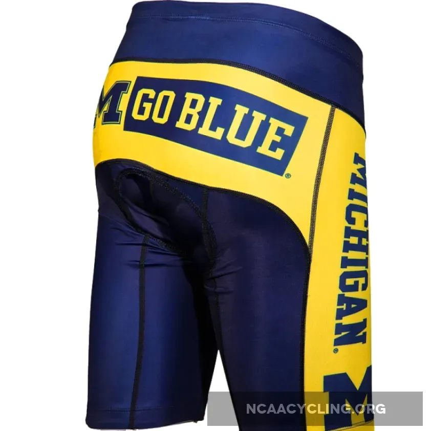 Michigan University Wolverines Cycling Shorts College For Sale