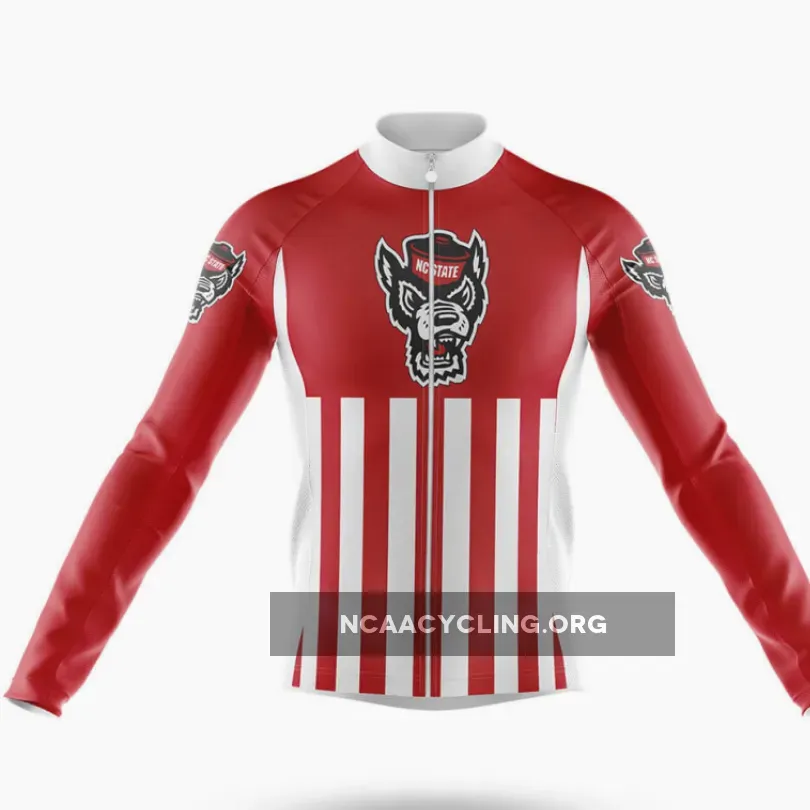 North Carolina State University USA Long Sleeve Cycling Jersey Only