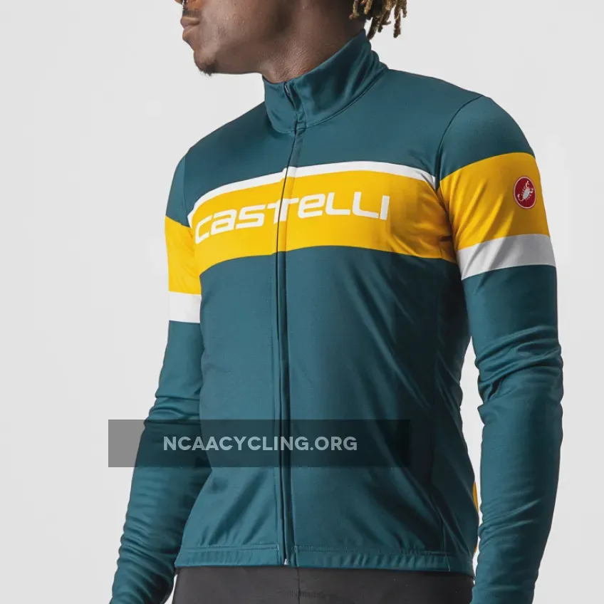 Castelli Passista Long Sleeves Jersey - Petrol 4522522-323-S For Sale