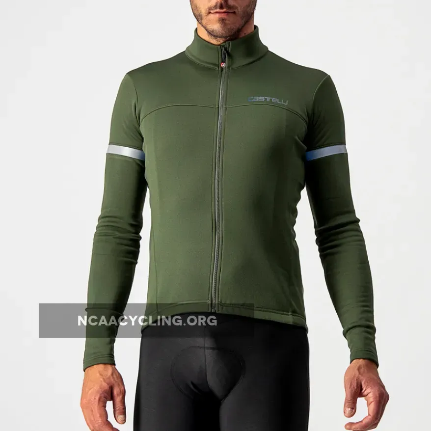 Castelli Fondo 2 Long Sleeves Jersey - Dark Green 4521513-075 For Sale