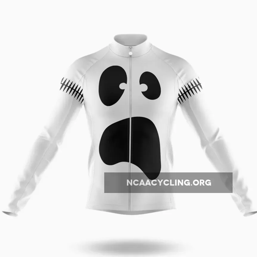 Silly Ghost Face - Men's Cycling Kit / Long Sleeve Jersey