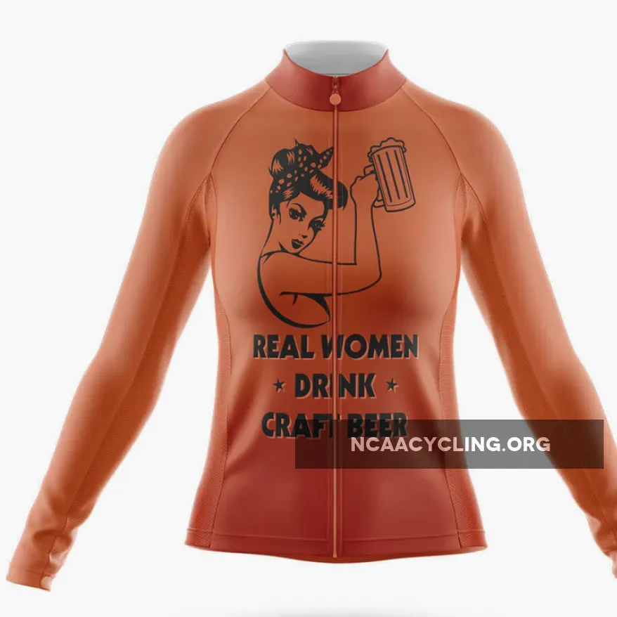 Women Drink Craft Beer - Women's Cycling Kit / Long Sleeve Jersey