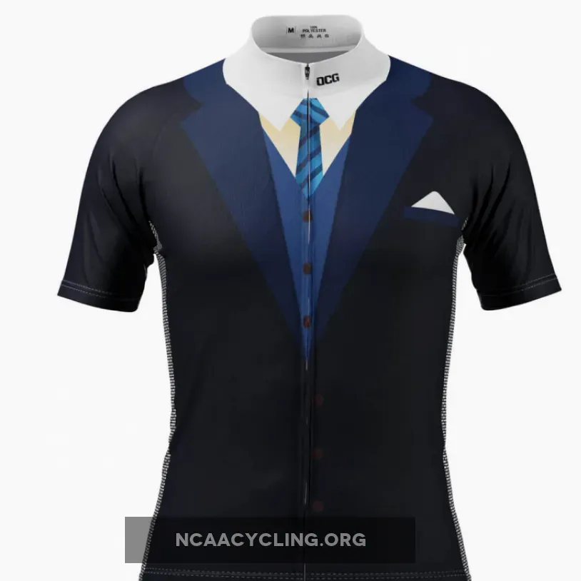 Jersey Suit / Men's Groom Formal Suit and Tie Short Sleeve Cycling Jersey