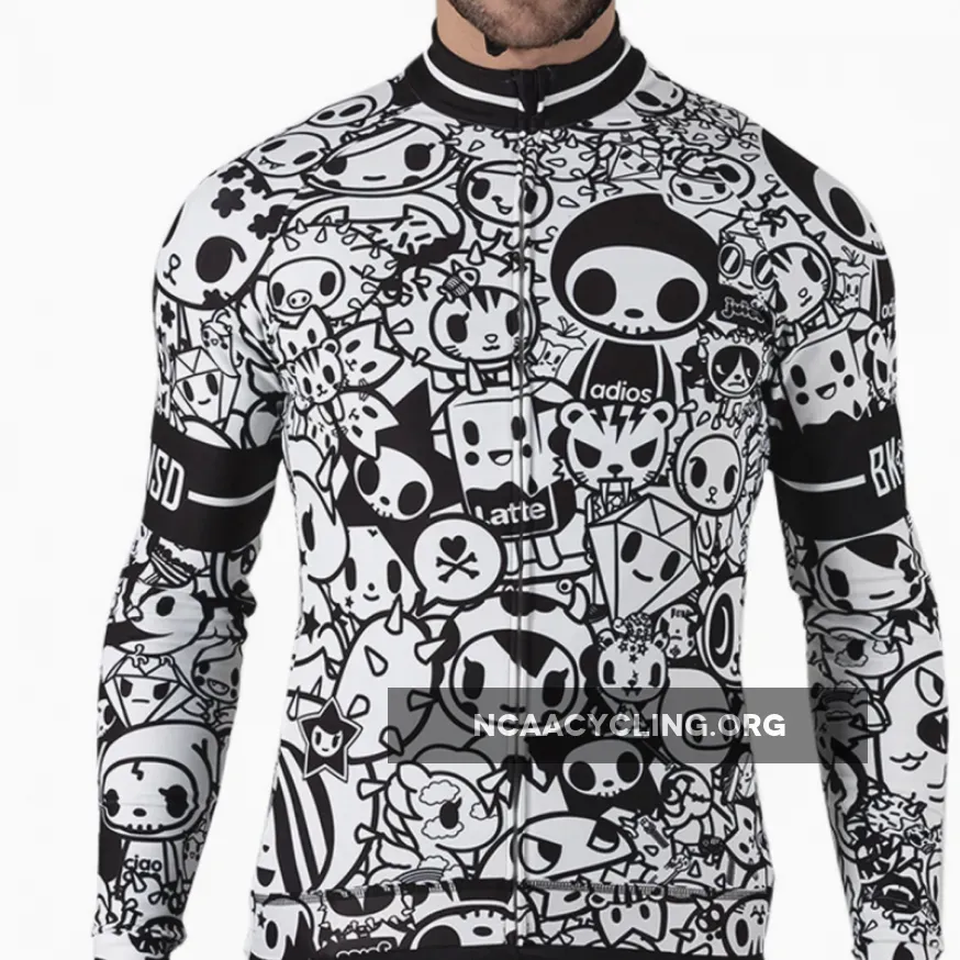 Bike Inside Tokidoki Signature Long Sleeve Jersey - White LSJ110-18-TOKISIGN Online