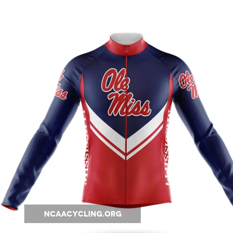 University of Mississippi Long Sleeve Cycling Jersey Ver.3