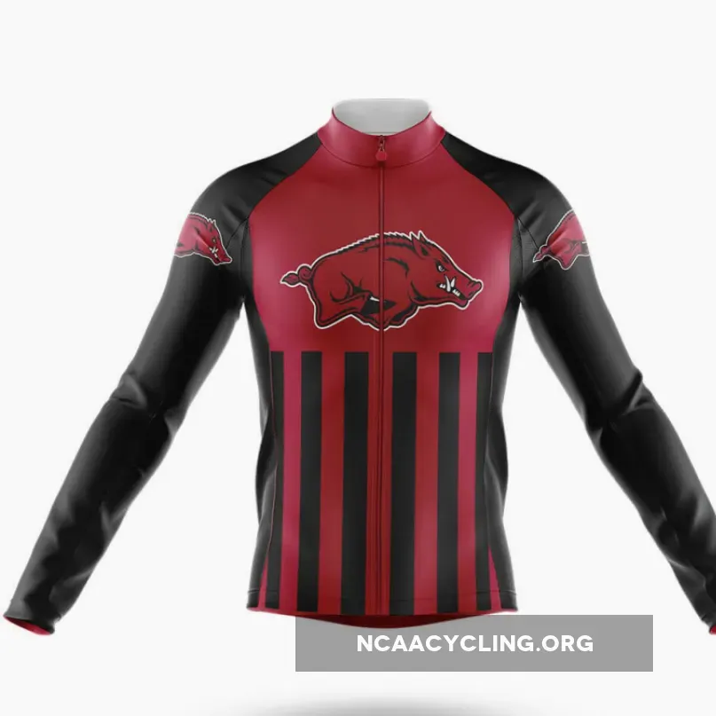 University of Arkansas USA Long Sleeve Cycling Jersey Only
