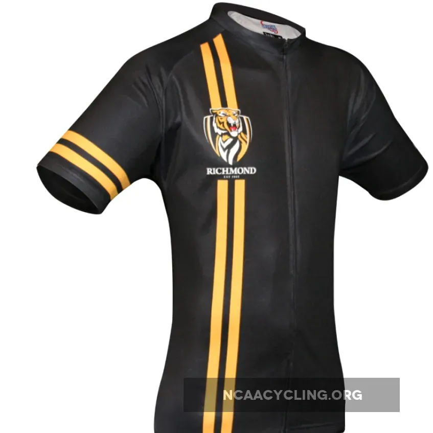 AFL Richmond Tigers Official Licensed Cycling Jersey Short Sleeve