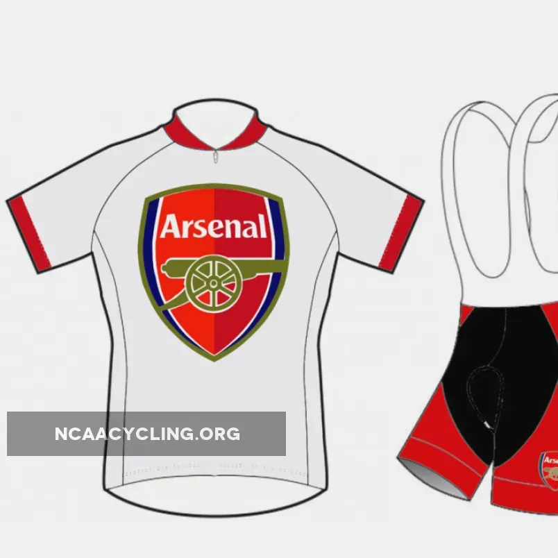 Arsenal FC Cycling Jersey and Bib Shorts Cycling Kit