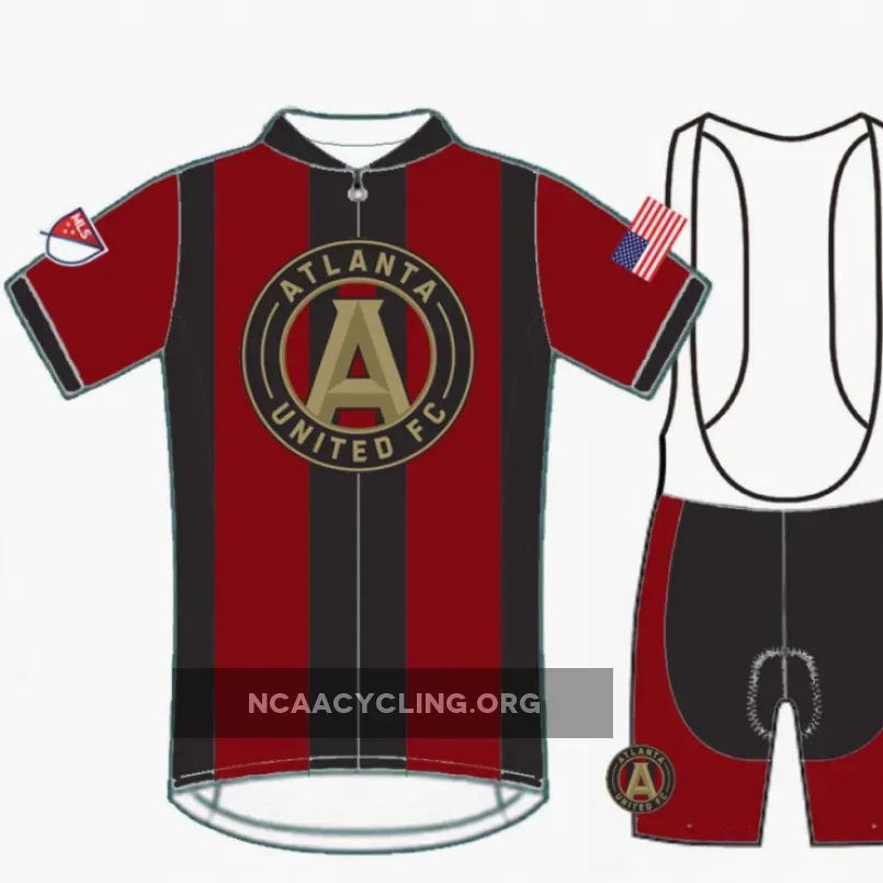 Atlanta United FC Official Cycling Jersey Shorts Kit Red/Black/Gold