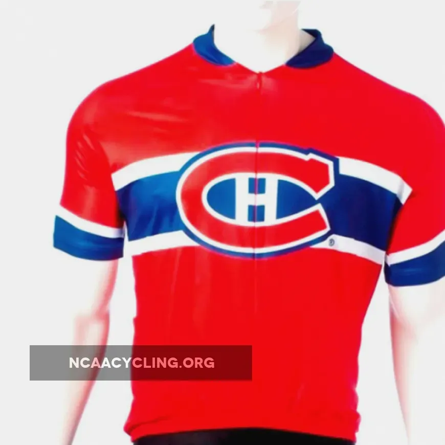 Authentic Montreal Canadiens Cycling Jersey Red, Blue, White, Official Team Colors