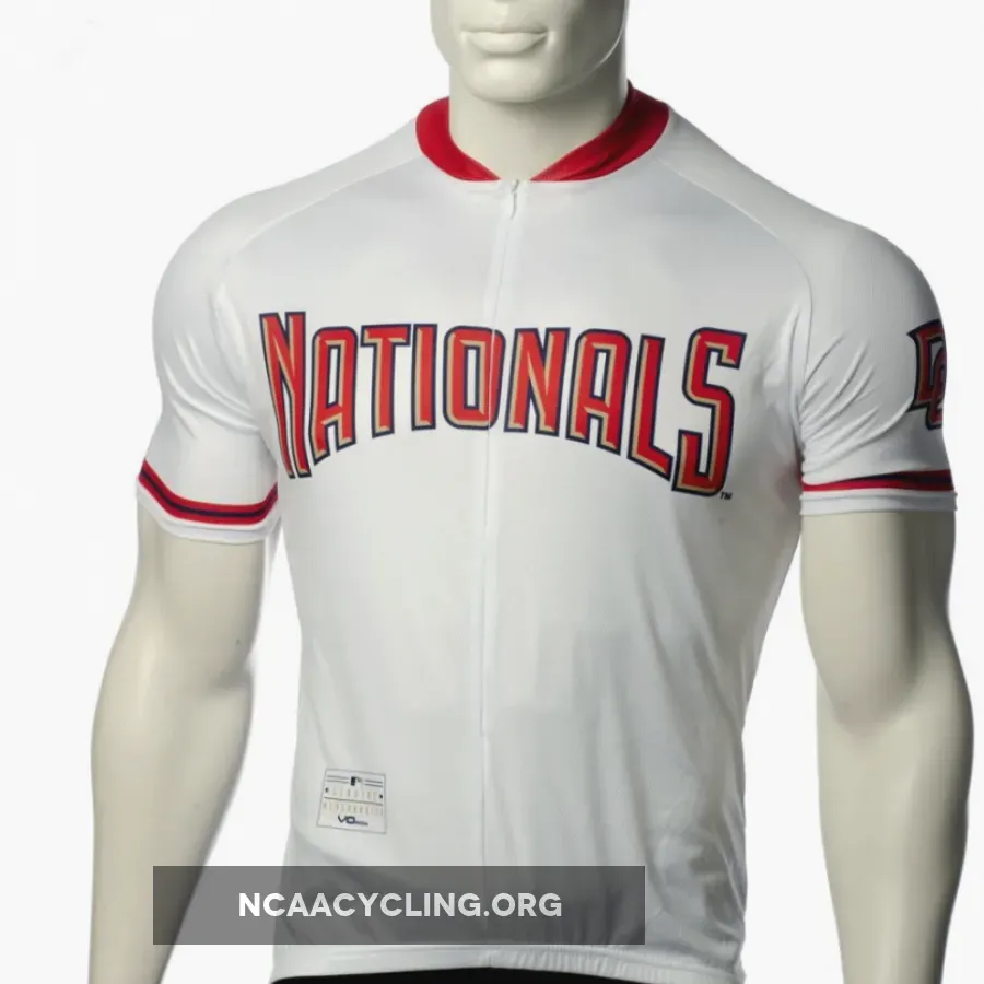 Authentic Washington Nationals MLB Baseball Cycling Jersey for Men - Red