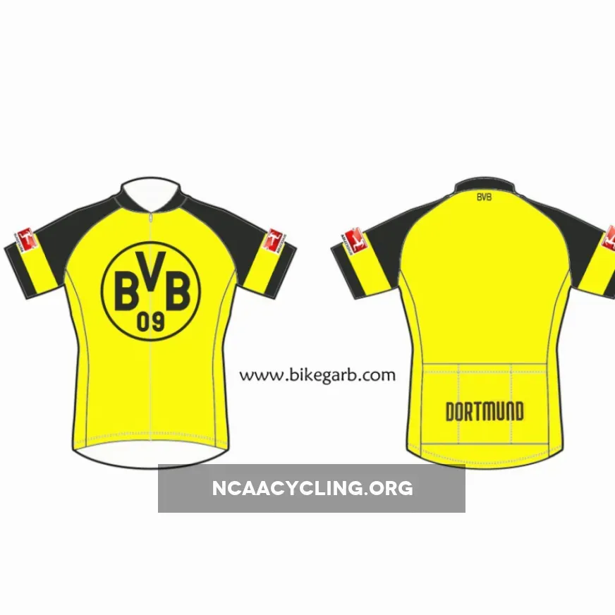 Borussia Dortmund Official Cycling Jersey Yellow Black BVB Team Apparel