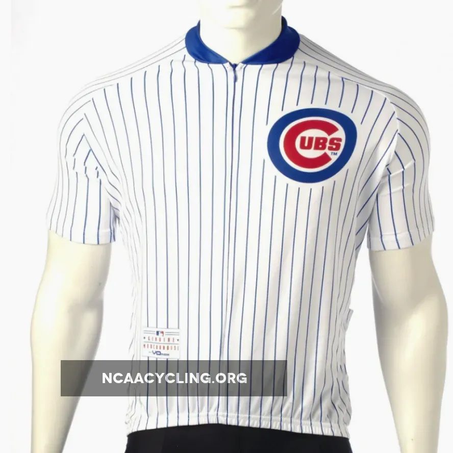 Chicago Cubs Authentic Cycling Jersey Baseball Blue Red Alternate