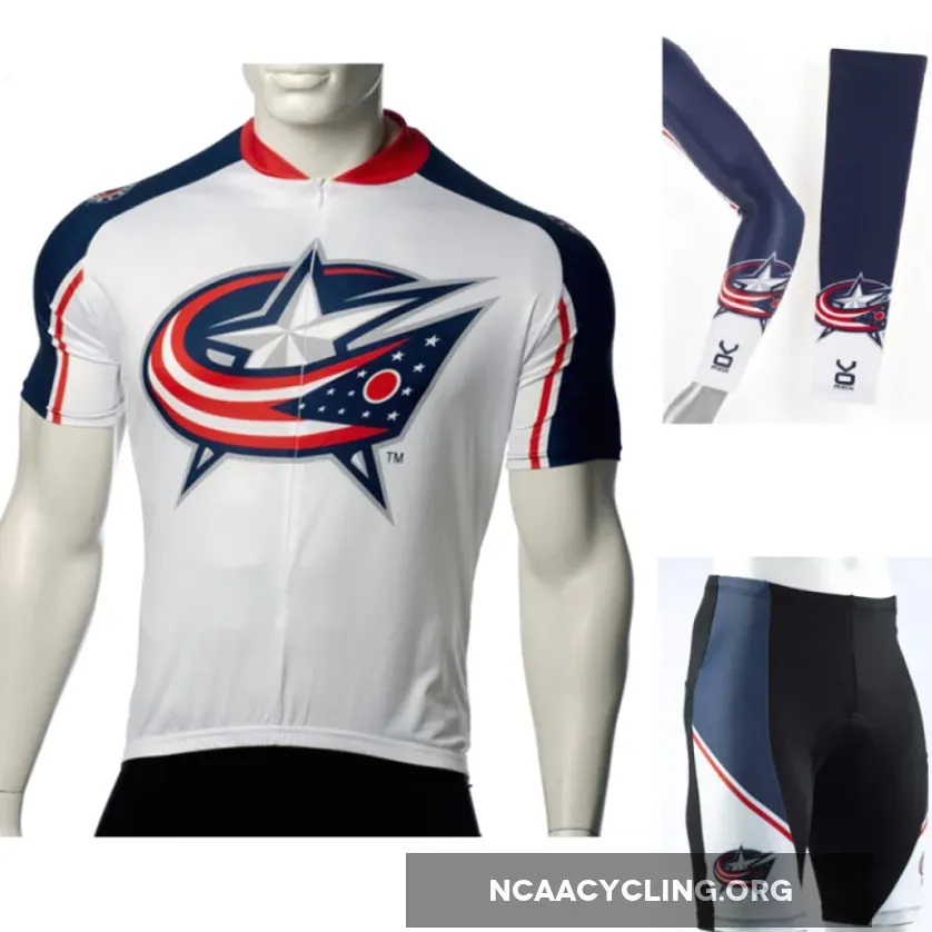 Columbus Blue Jackets Cycling Jersey Bib Shorts Arm Warmers Buy Set Get Free