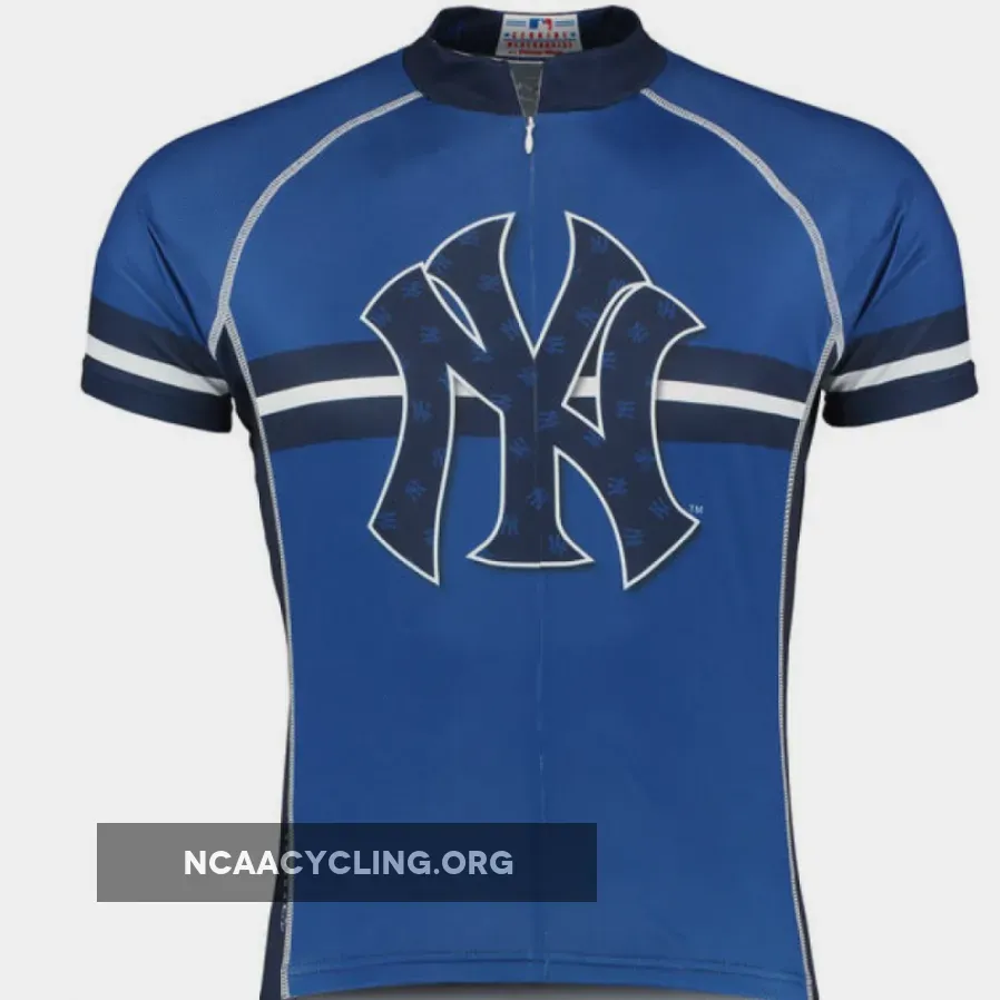 Cool Blue New York Yankees Cycling Jersey for Men