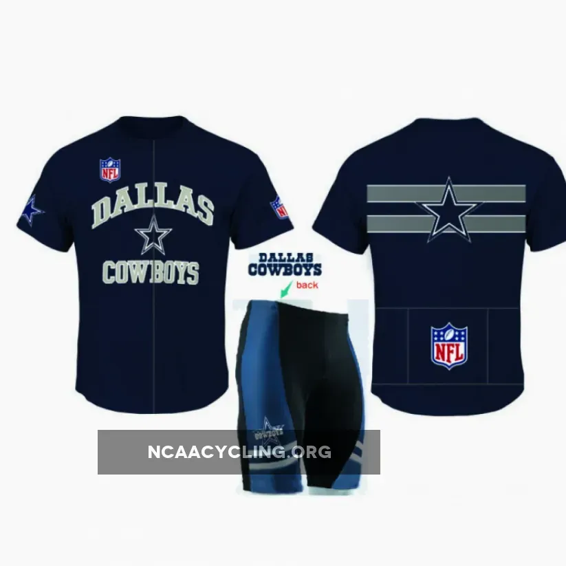 Dallas Cowboys Cycling Jersey - Large Navy Blue Authentic NFL Cycling Apparel