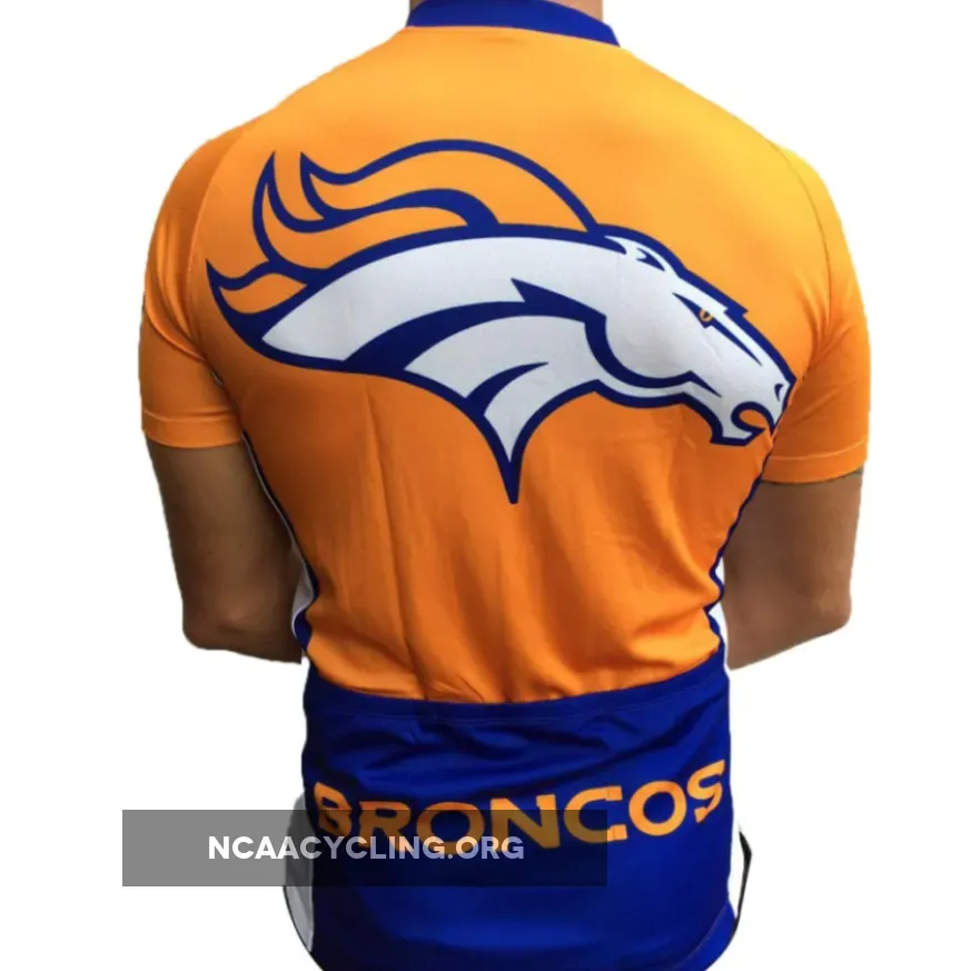 Denver Broncos Official Large Short Sleeve Cycling Jersey Denver Broncos Official Large Short Sleeve Cycling Jersey