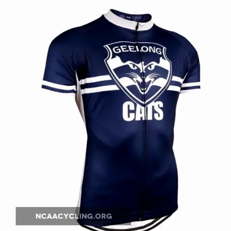 Geelong Cats AFL Cycling Jersey Navy Blue White Cycling Apparel Cycling Kit