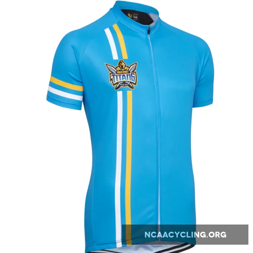 Men's Gold Coast Titans NRL Cycling Jersey Short Sleeve