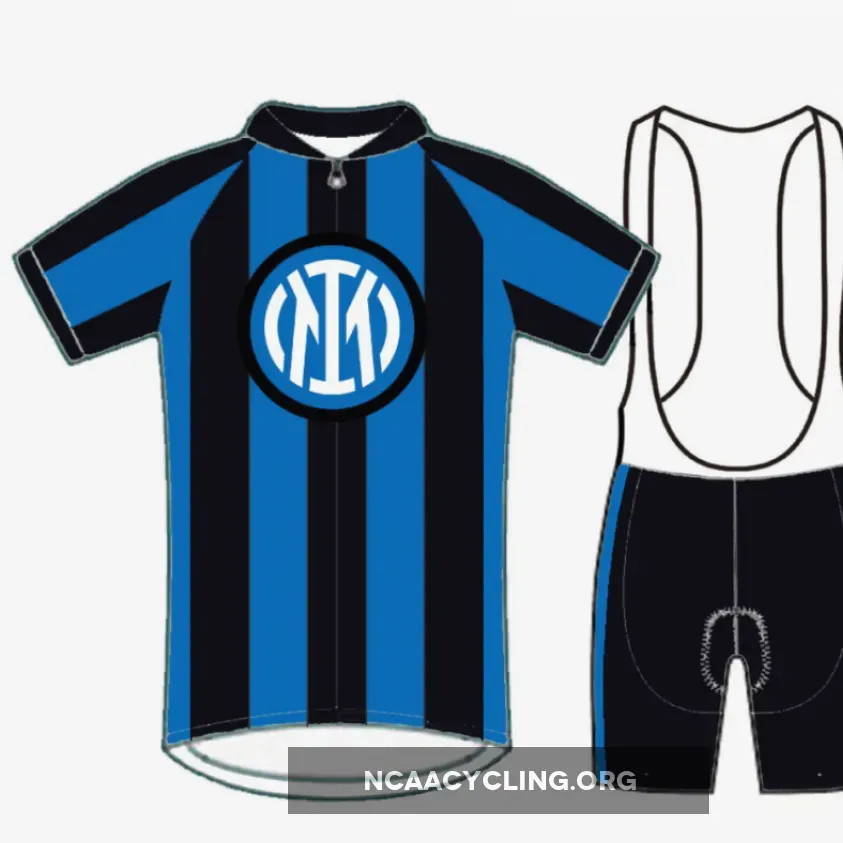 Men's Inter Milan Cycle Jersey & Bib Shorts Set for Cycling Enthusiasts