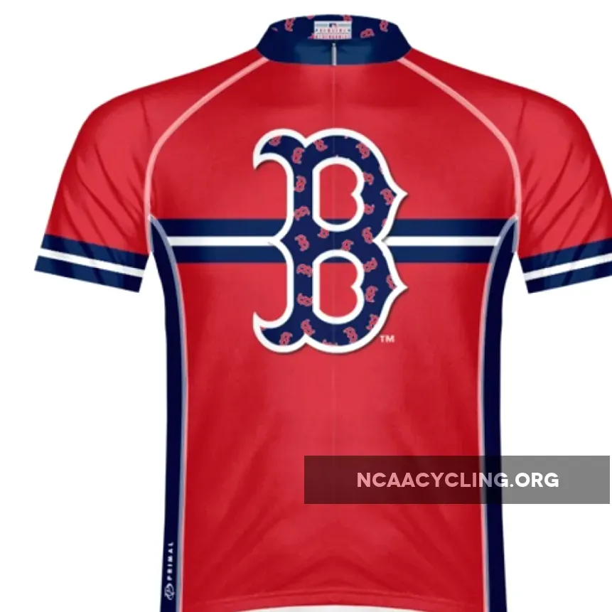 MLB Boston Red Sox Cycling Jersey Authentic Teamwear Baseball Retro Classic Style Design
