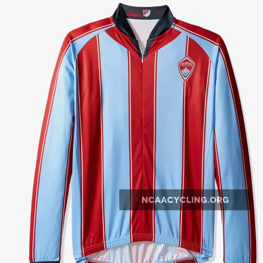 MLS Colorado Rapids Official Authentic Long Sleeve Cycling Jersey Jerseys for Women and Men