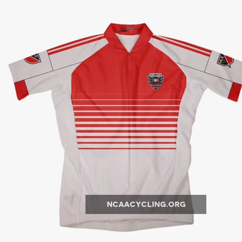 MLS Official DC United Cycling Jerseys | Red/White/Black Jersey For Bike Riders