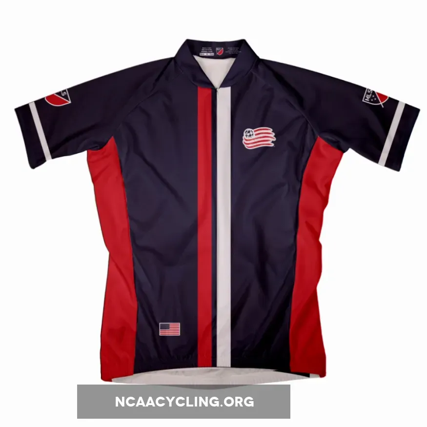 New England Revolution Cycling Jerseys MLS Men's Premier Soccer Activewear