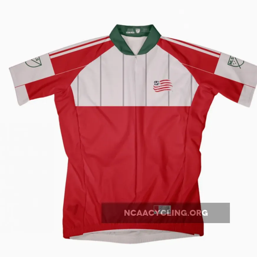 New England Revolution Elite Red Cycling Jersey Officially Licensed for Men's Team Fitness