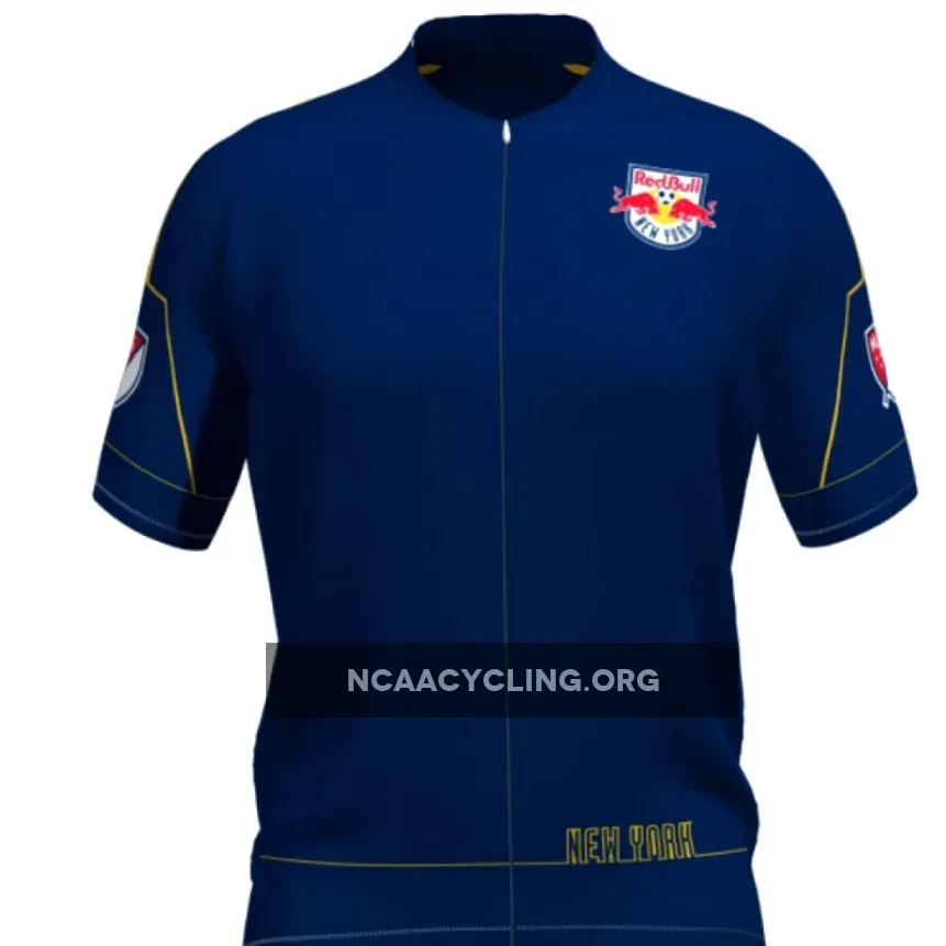 New York Red Bulls Navy Cycling Jersey for Riders with Vintage Style