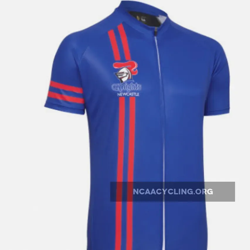 Newcastle Knights Official Cycling Jersey Blue/Red/White - Men's