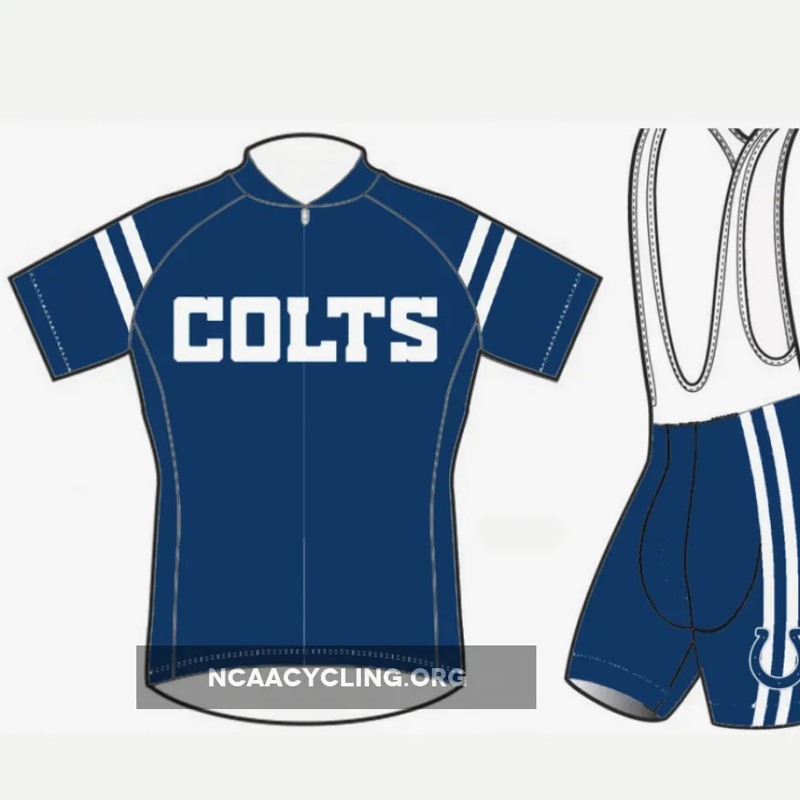 NFL Colts Cycling Jersey and Bib Shorts Set - Indianapolis Colts Cycling Apparel