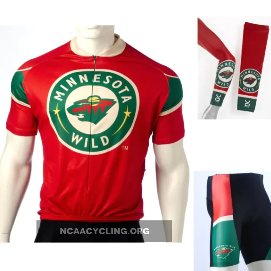 NHL Minnesota Wild Cycling Jerseys Kit - Official Team Bike Apparel