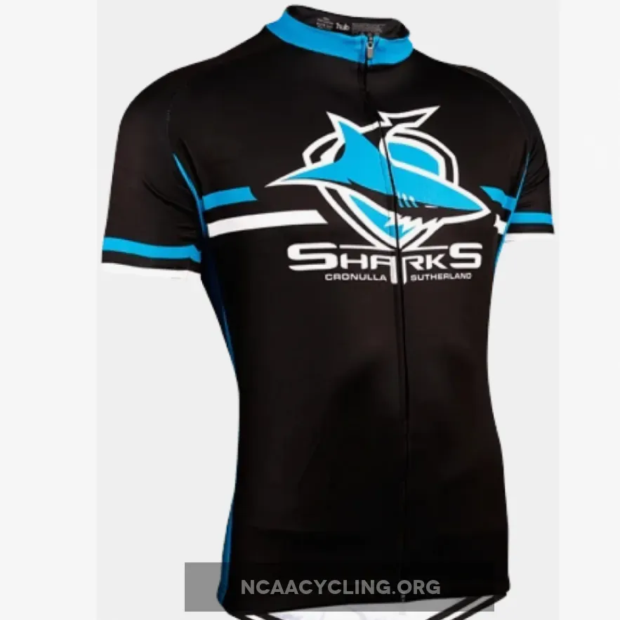 NRL Cronulla-Sutherland Sharks Men's Long Sleeve Short Cycling Jersey