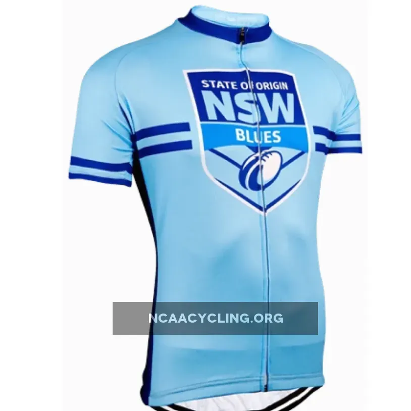 NSW New South Wales Blues State Cycling Jerseys, Blue and White Cycling Apparel