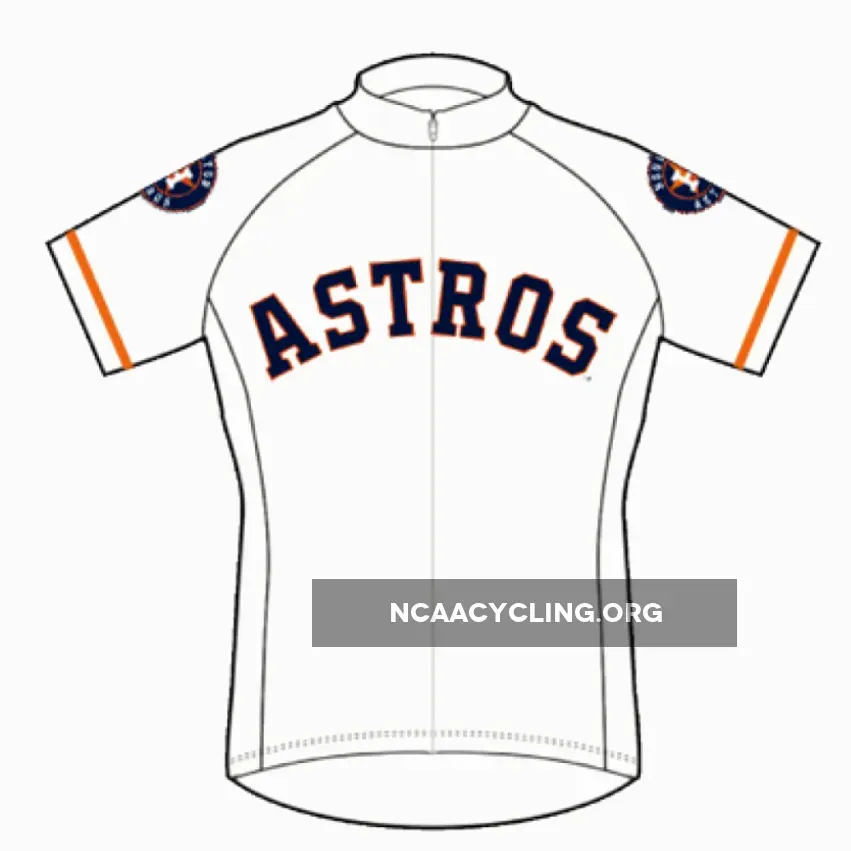 Official 2023 Houston Astros 1/2 Zip Cycling Jersey