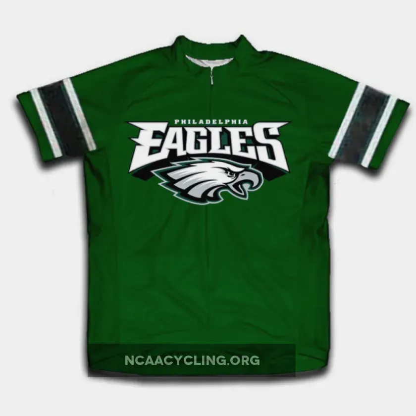 Official 2023 Philadelphia Eagles Adult 3XL Cycling Jersey Green White
