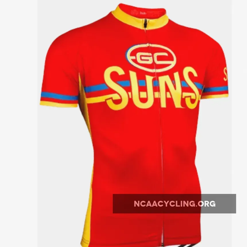Official AFL Gold Coast Suns Cycling Jerseys for Men womens singlets saddles road bike cycling wear