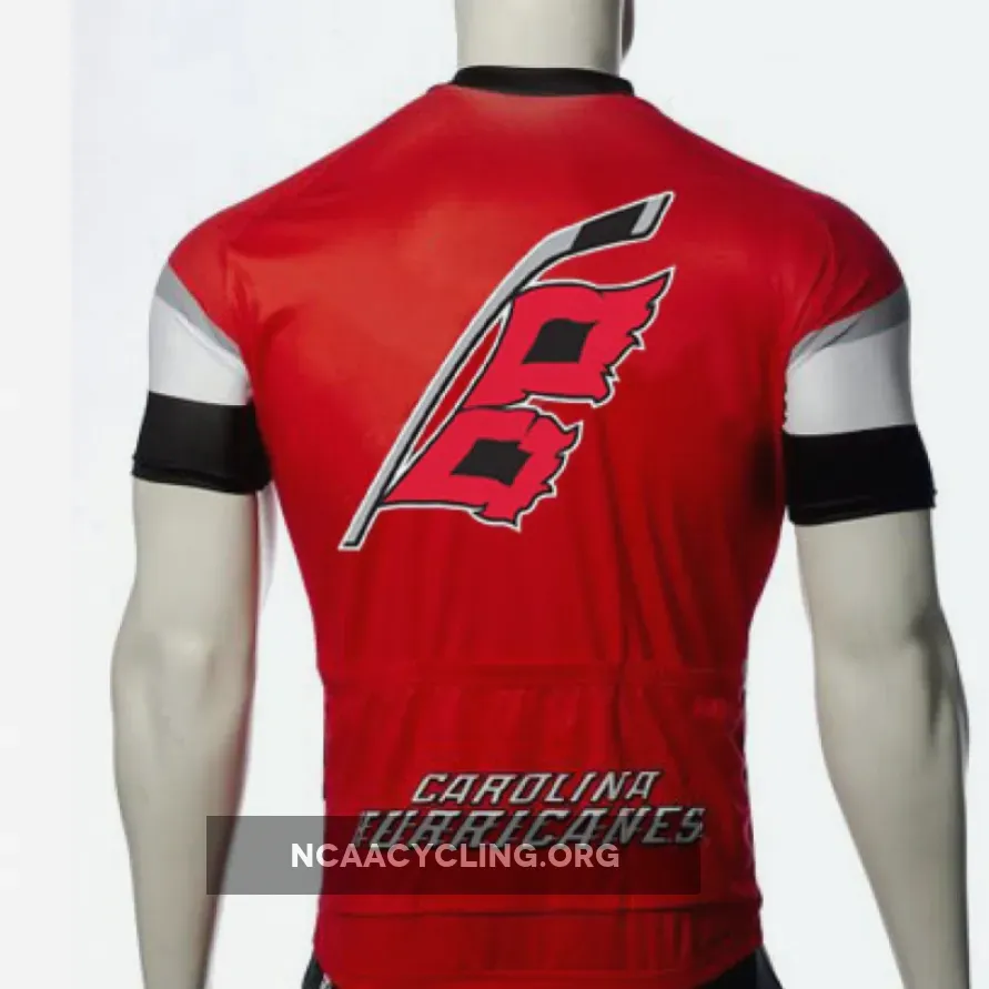 Official Carolina Hurricanes Cycling Jersey Red Primary Black Alternate