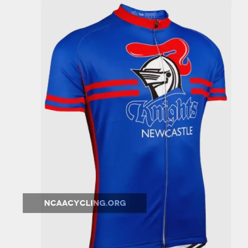Official Newcastle Knights Cycling Jersey - Blue/Red/White - Short Sleeve