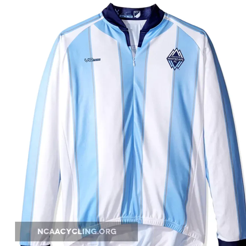 Official Vancouver Whitecaps FC Long Sleeve Cycling Jersey - Blue/White/Purple Adult.