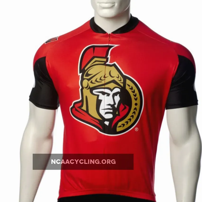 Ottawa Senators Official Cycling Jersey Red Black Gold NHL Team Fan Favorite
