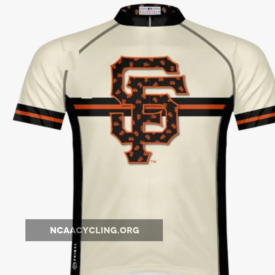 Primal San Francisco Giants Cycling Jersey in Cream Black Orange