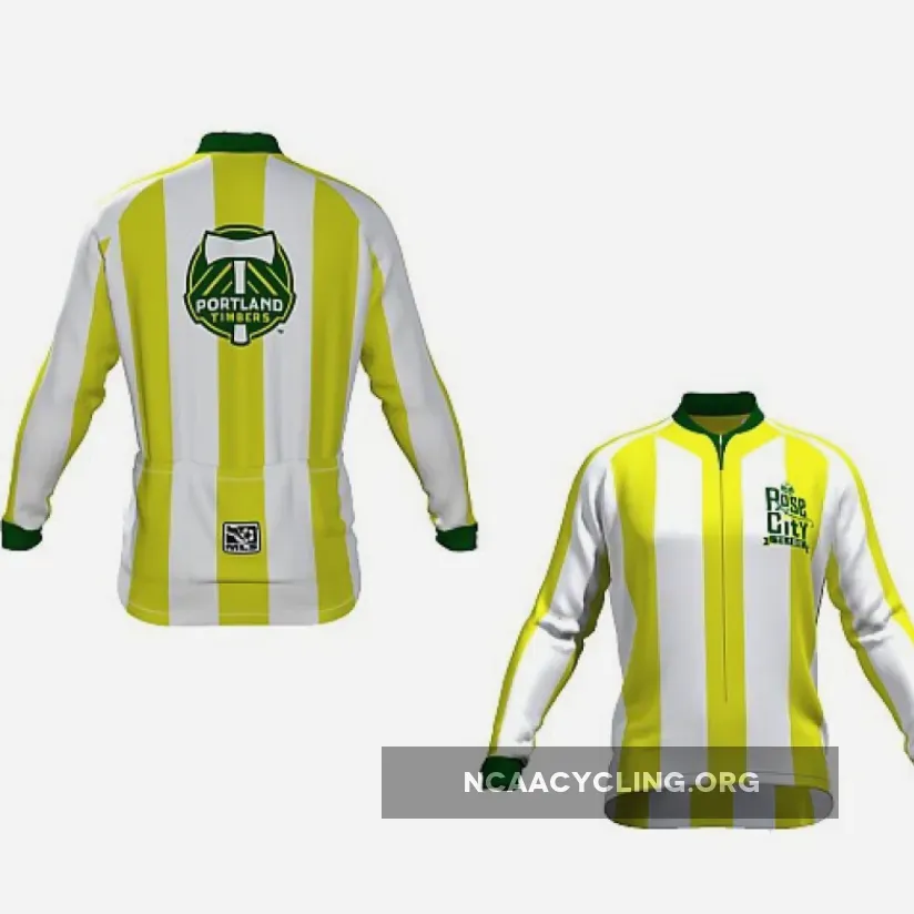 Rose City Cycling Portland Timbers Long Sleeve Jersey Official MLS Team Gear